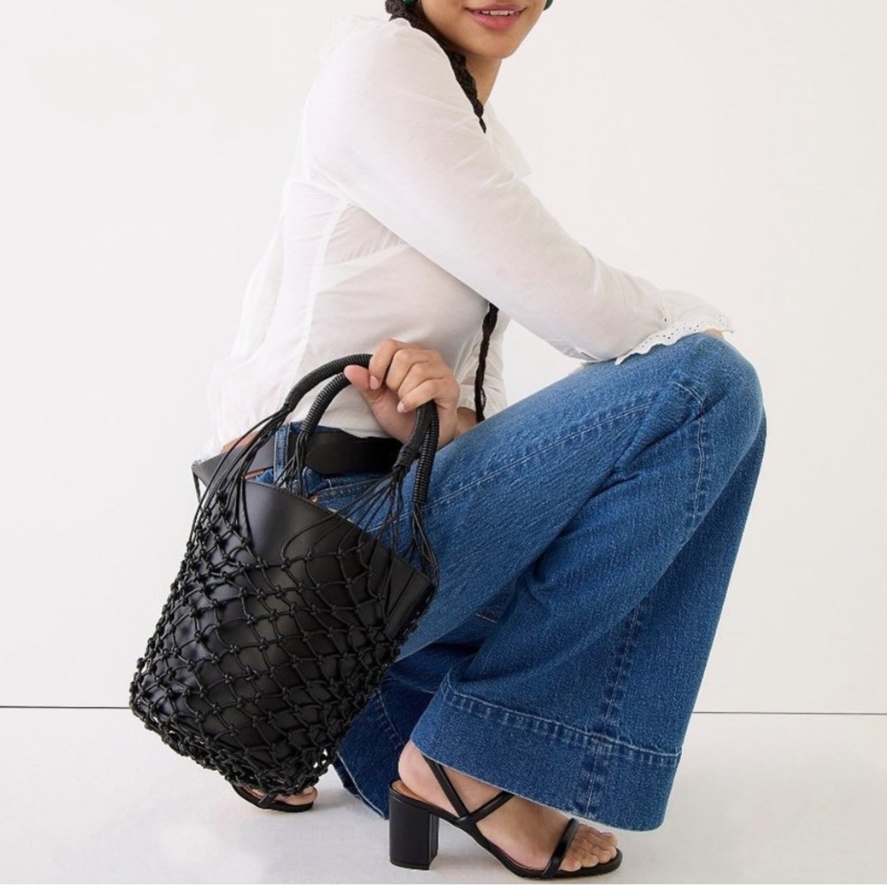 J.Crew Sedona Basket Bag in Leather in Port Wine | NWT - Picture 16 of 16